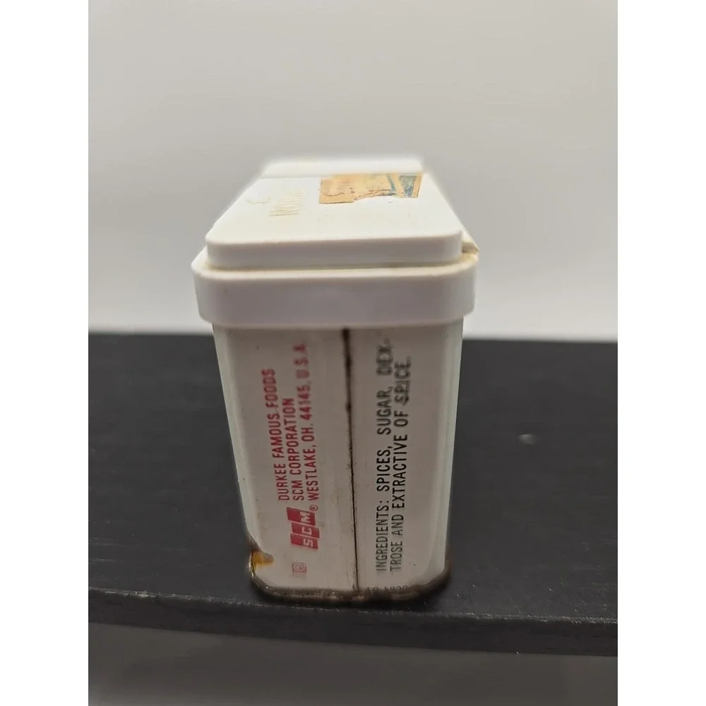 Vintage‎ Durkee's Pumpkin Pie Spice Advertising Tin